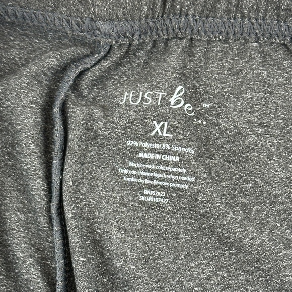 Just Be Leggings Womens XL Gray Loose Fit - Picture 2 of 9